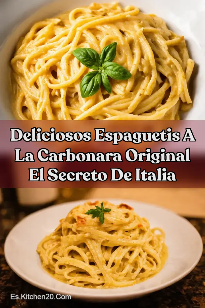 Deliciosos espaguetis a la carbonara original El Secreto de Italia