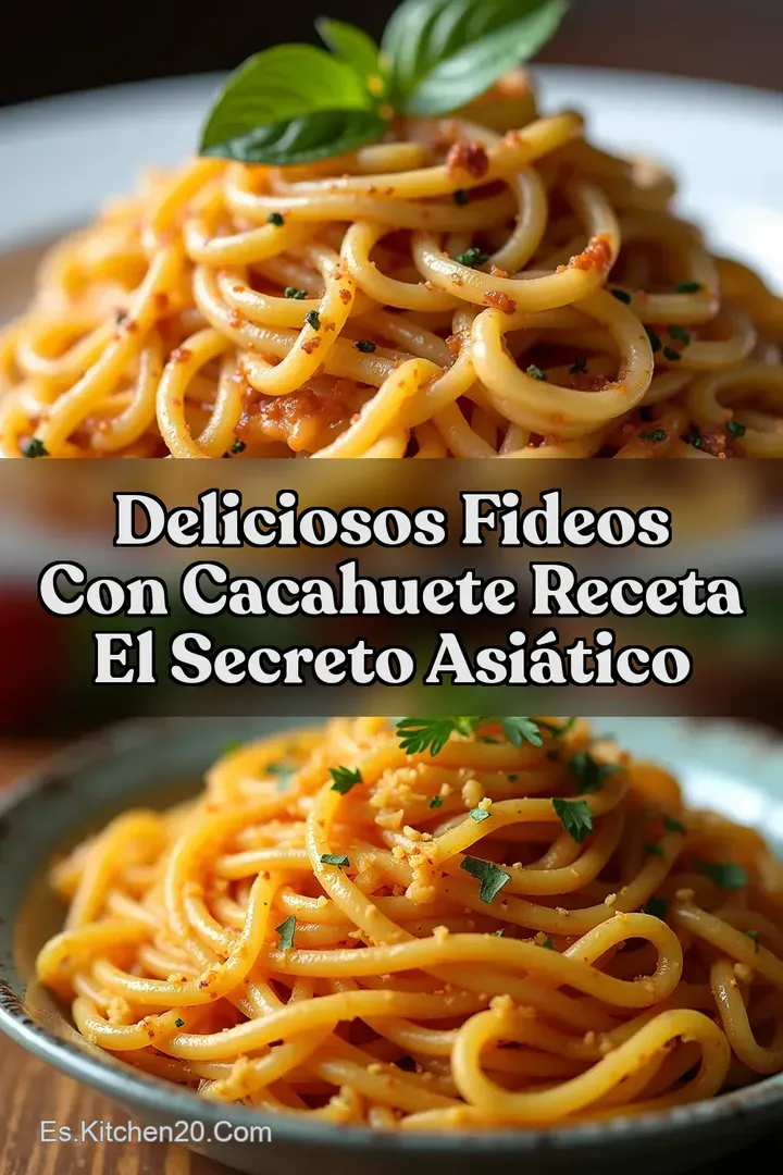 Deliciosos Fideos con Cacahuete Receta El Secreto Asi&aacute;tico