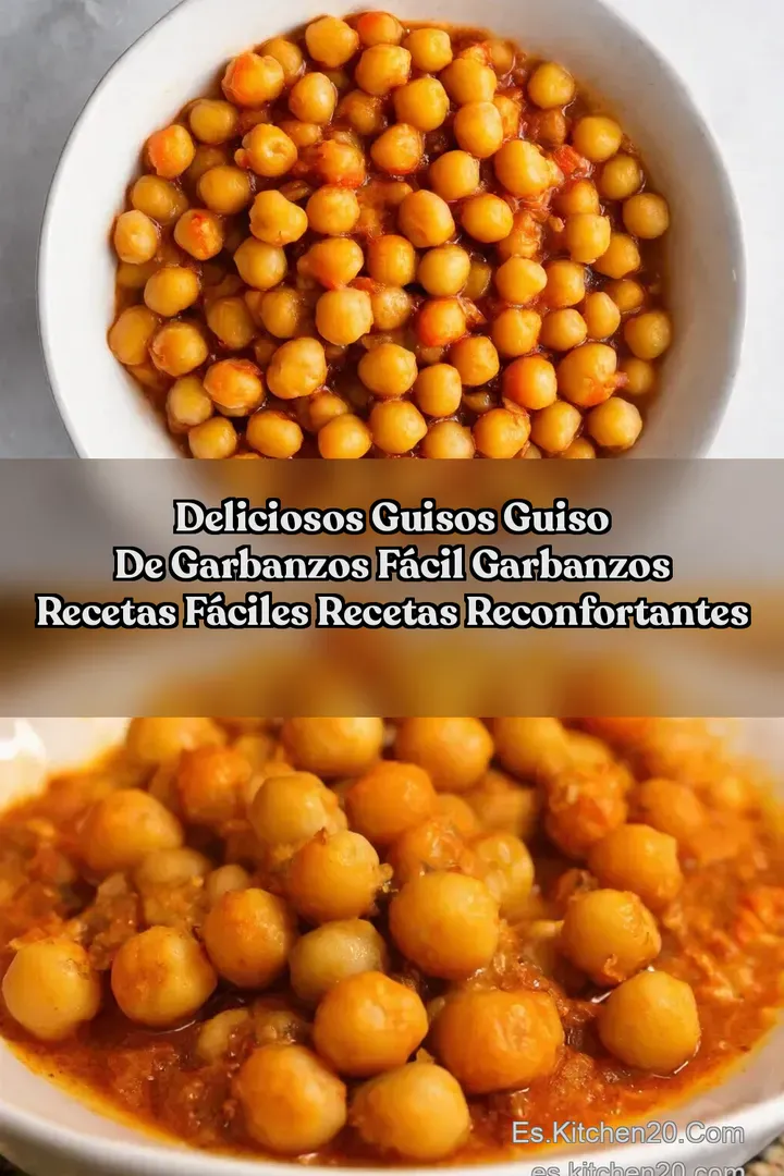 Deliciosos Guisos Guiso de garbanzos f&aacute;cil Garbanzos recetas f&aacute;ciles Recetas Reconfortantes