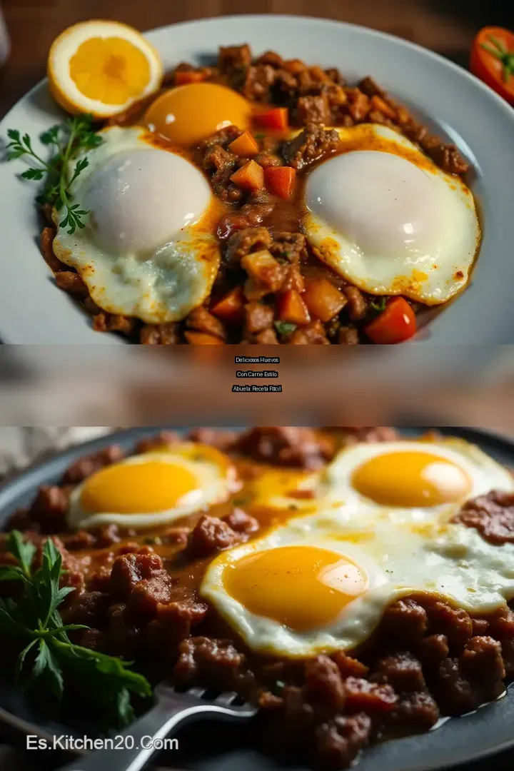 Deliciosos Huevos con Carne Estilo Abuela: Receta F&aacute;cil