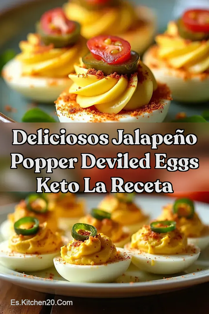 Deliciosos Jalape&ntilde;o Popper Deviled Eggs Keto La Receta