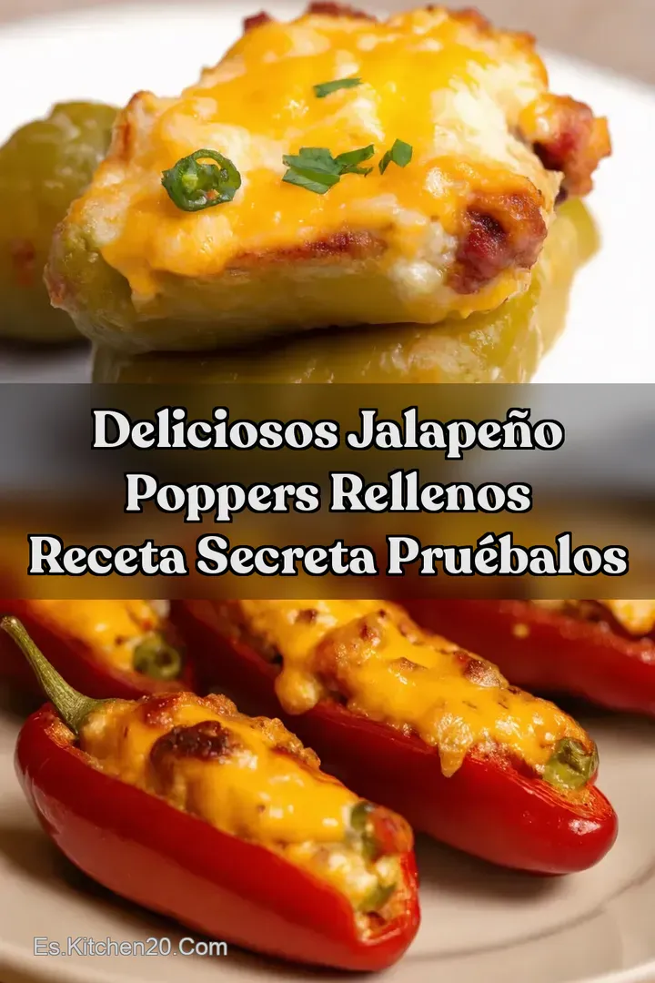 Deliciosos Jalape&ntilde;o Poppers Rellenos Receta Secreta Pru&eacute;balos