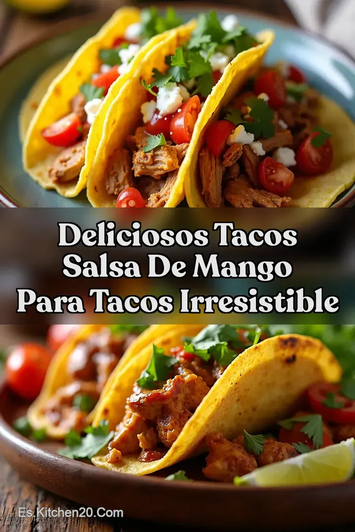 Deliciosos Tacos Salsa de Mango para Tacos Irresistible