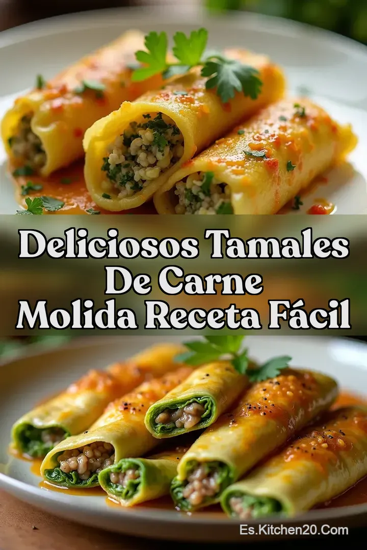Deliciosos Tamales de Carne Molida Receta F&aacute;cil