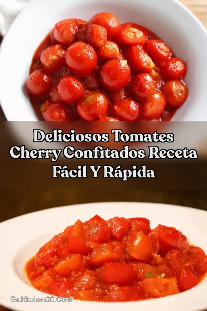 Deliciosos Tomates Cherry Confitados Receta F&aacute;cil y R&aacute;pida