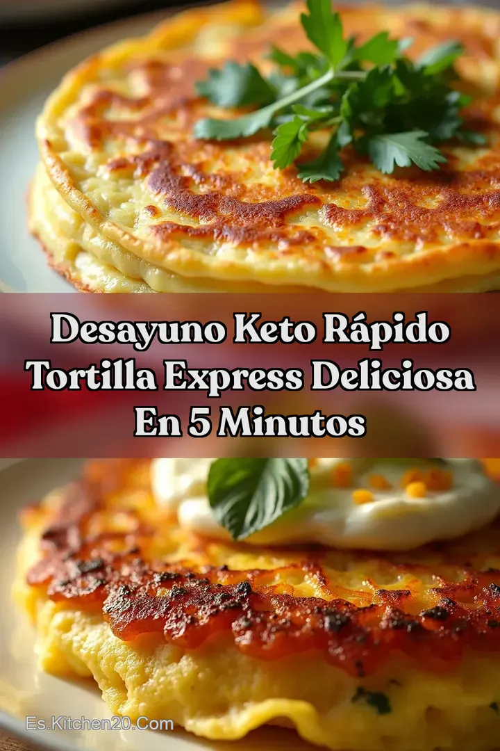 Desayuno Keto R&aacute;pido Tortilla Express Deliciosa en 5 Minutos