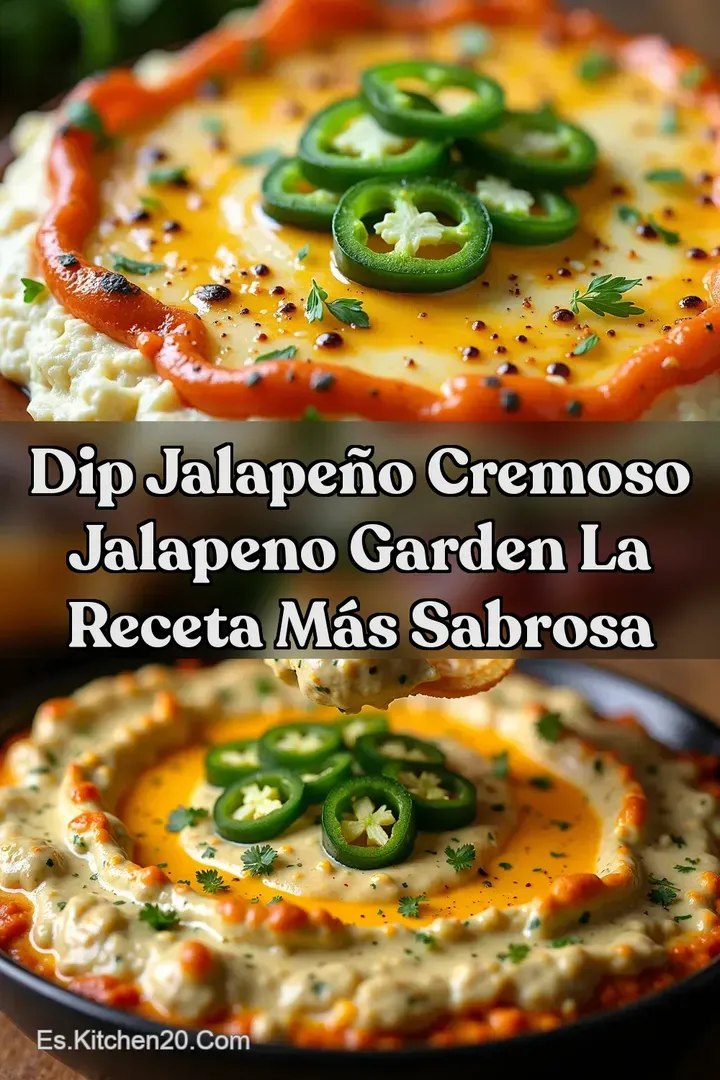 Dip Jalape&ntilde;o Cremoso Jalapeno Garden La Receta M&aacute;s Sabrosa