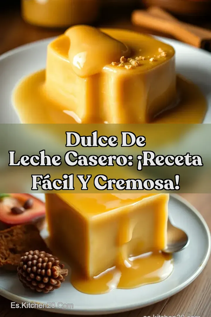 Dulce de Leche Casero: &iexcl;Receta F&aacute;cil y Cremosa!