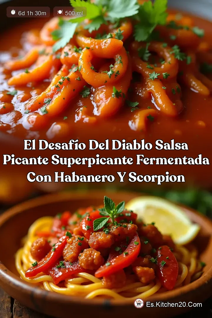 El Desaf&iacute;o del Diablo Salsa Picante Superpicante Fermentada con Habanero y Scorpion