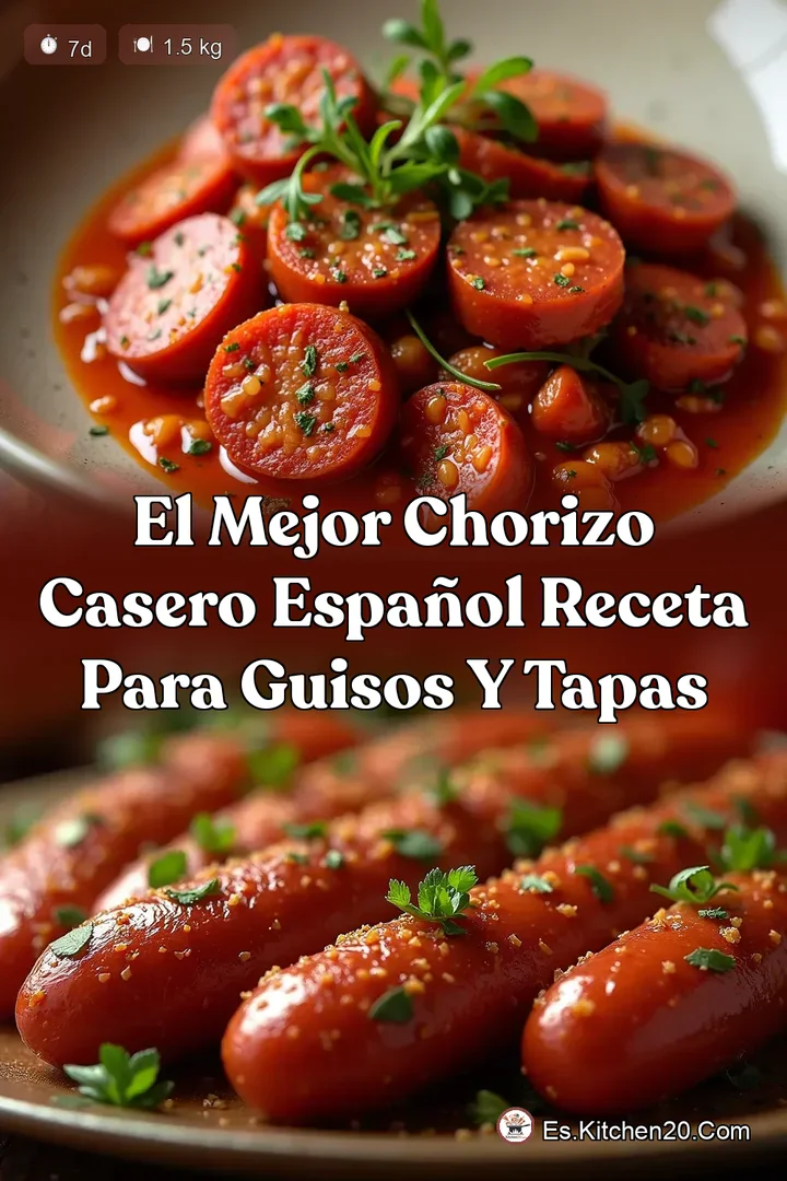 El Mejor Chorizo Casero Espa&ntilde;ol Receta para Guisos y Tapas