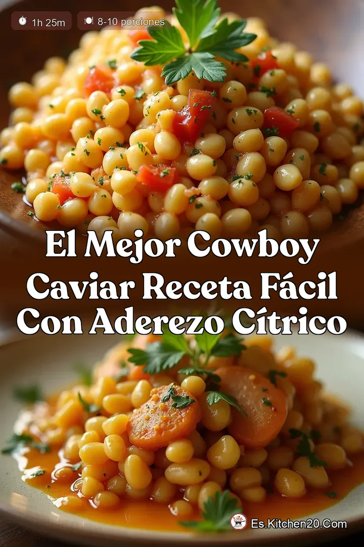 El Mejor Cowboy Caviar Receta F&aacute;cil con Aderezo C&iacute;trico