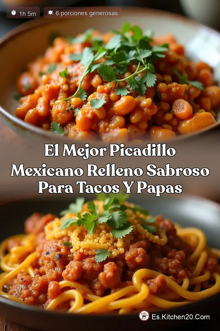 El Mejor Picadillo Mexicano Relleno Sabroso para Tacos y Papas