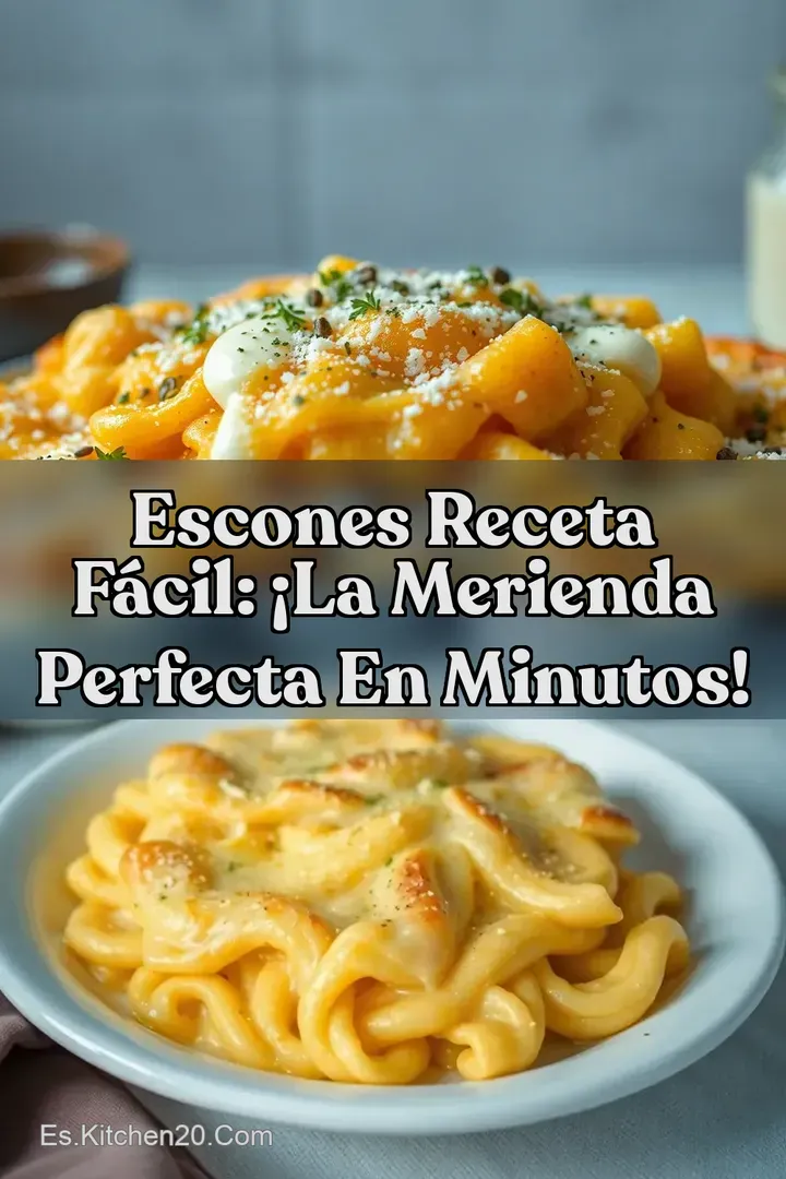 Escones Receta F&aacute;cil: &iexcl;La Merienda Perfecta en Minutos!