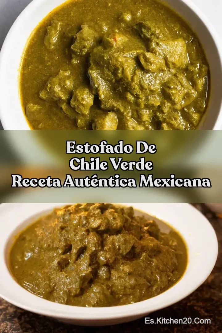 Estofado de Chile Verde Receta Aut&eacute;ntica Mexicana