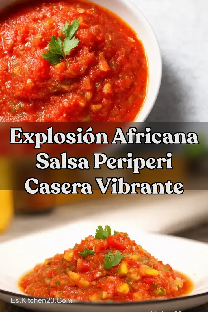 Explosi&oacute;n Africana Salsa PeriPeri Casera Vibrante