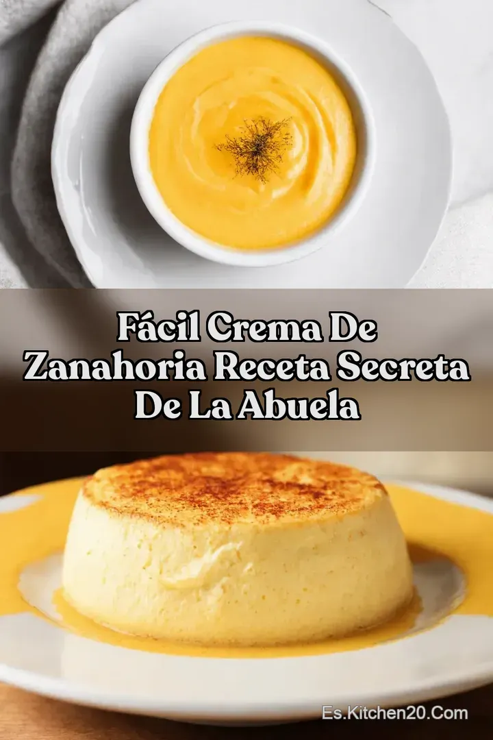 F&aacute;cil Crema de Zanahoria Receta Secreta De la Abuela
