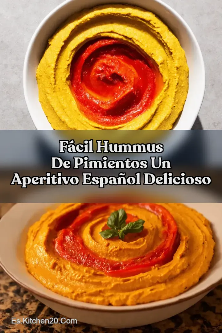 F&aacute;cil Hummus de Pimientos Un Aperitivo Espa&ntilde;ol Delicioso