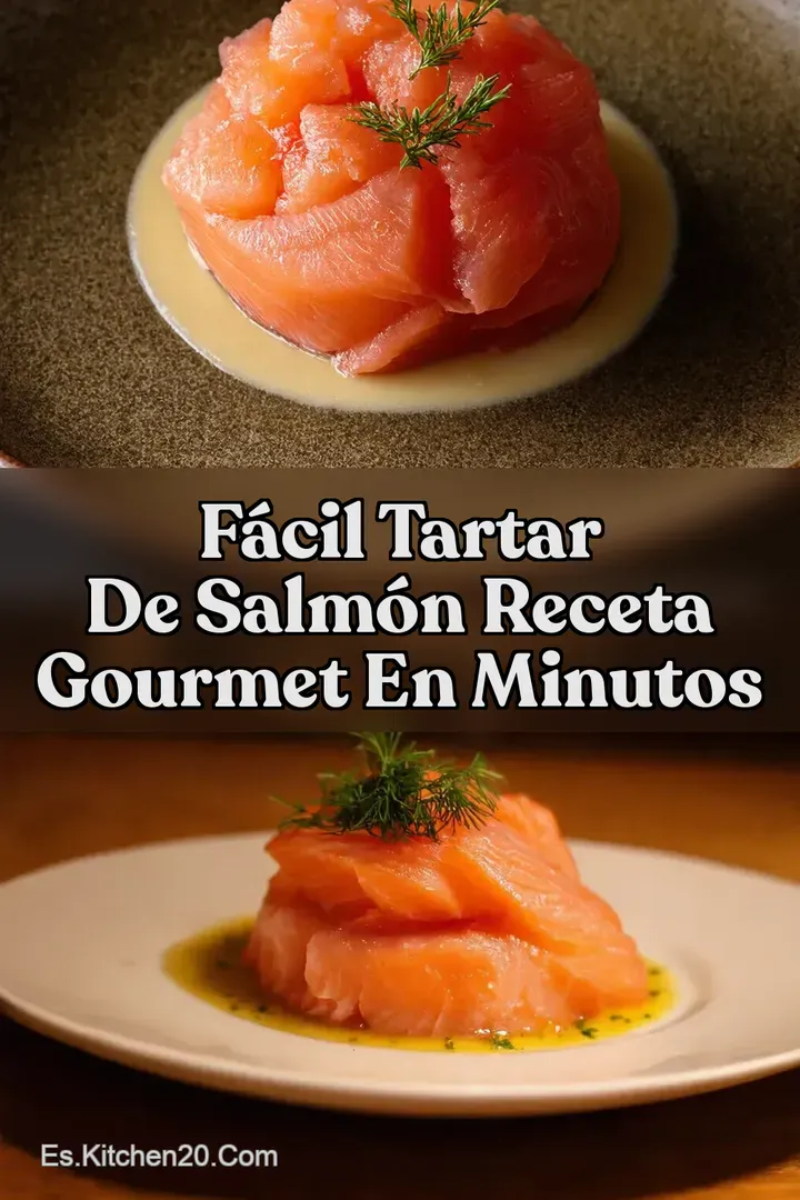 F&aacute;cil Tartar de Salm&oacute;n Receta Gourmet en Minutos