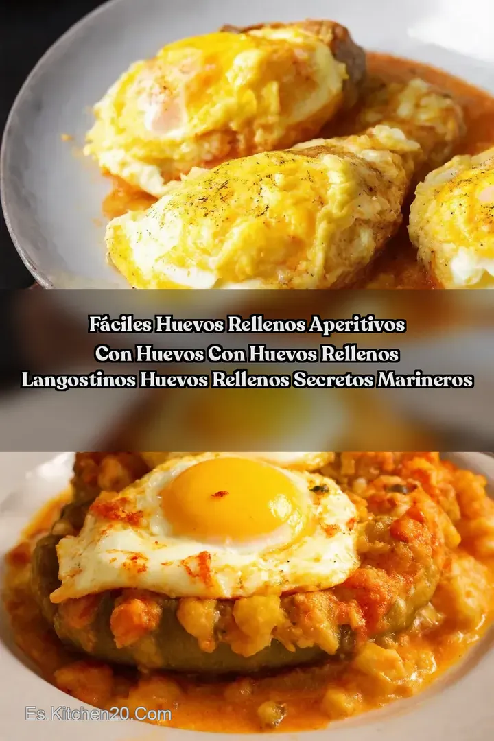 F&aacute;ciles Huevos Rellenos Aperitivos con huevos con huevos rellenos langostinos huevos rellenos Secretos Marineros