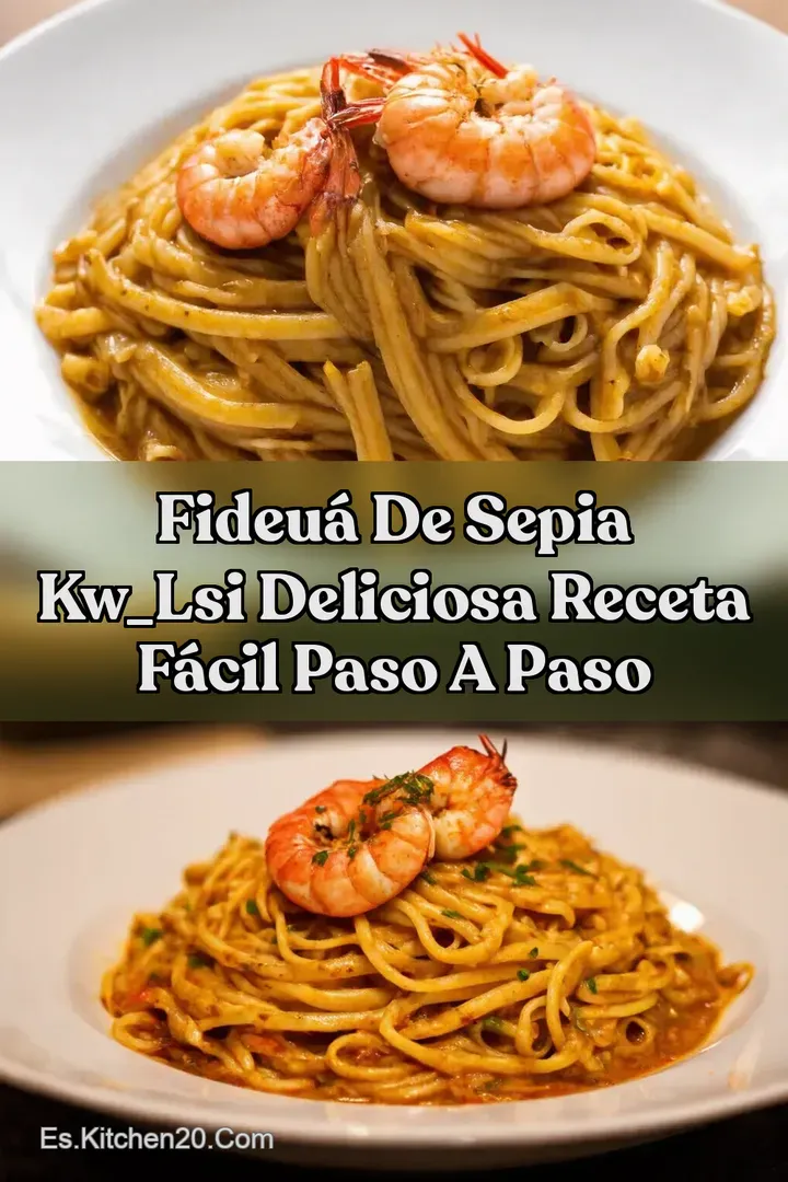 Fideu&aacute; de Sepia kw_lsi Deliciosa Receta F&aacute;cil Paso a Paso