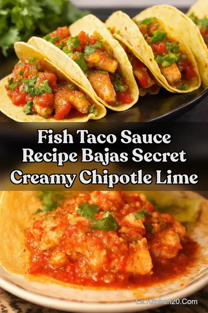 Fish Taco Sauce Recipe Bajas Secret Creamy Chipotle Lime