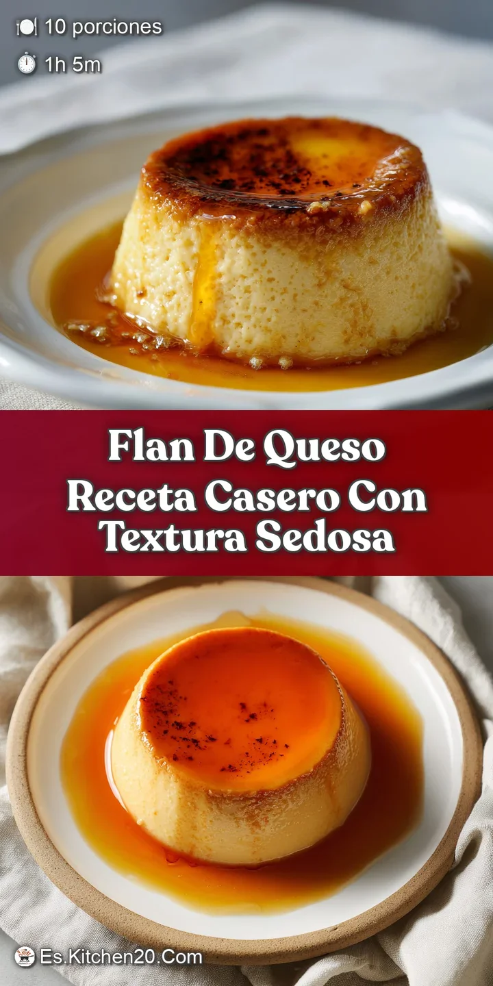 Close-up of glistening caramel sauce draping down the side of a creamy, pale yellow flan, showcasing its smooth, delicate ...