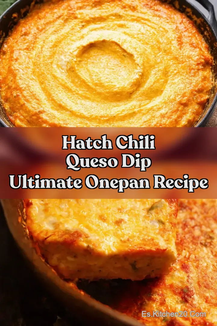 Hatch Chili Queso Dip Ultimate OnePan Recipe