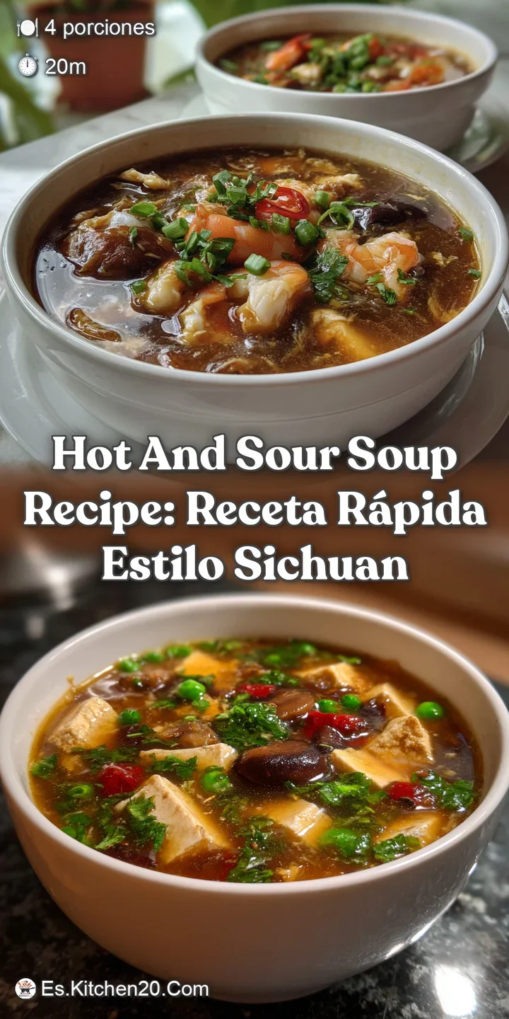 Hot and Sour Soup Recipe: Receta R&aacute;pida Estilo Sichuan