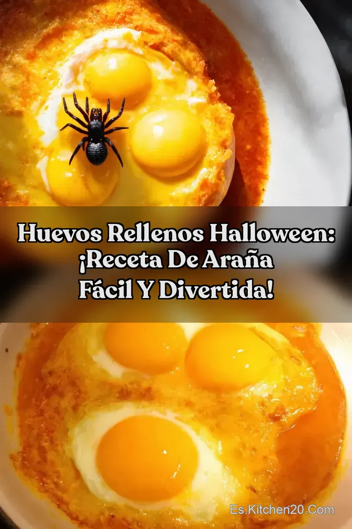 Huevos Rellenos Halloween: &iexcl;Receta de Ara&ntilde;a F&aacute;cil y Divertida!