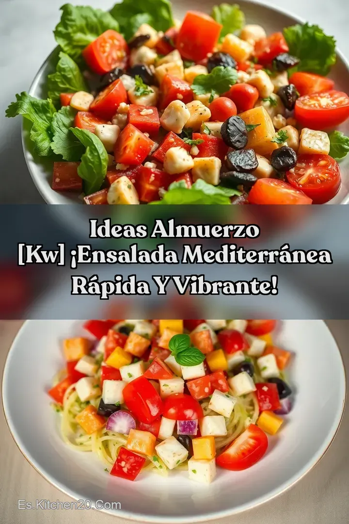 Ideas Almuerzo [kw] &iexcl;Ensalada Mediterr&aacute;nea R&aacute;pida y Vibrante!