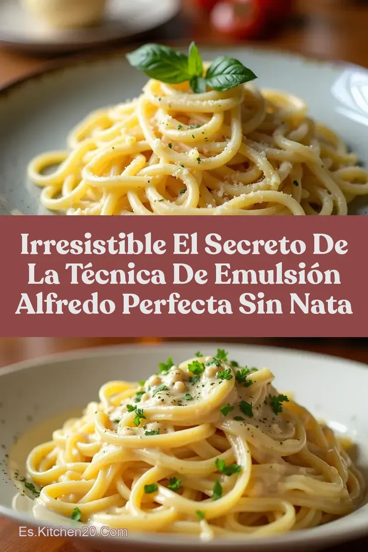 Irresistible El Secreto de la T&eacute;cnica de Emulsi&oacute;n Alfredo Perfecta Sin Nata