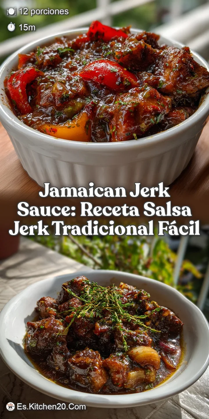 Jamaican Jerk Sauce: Receta Salsa Jerk Tradicional F&aacute;cil