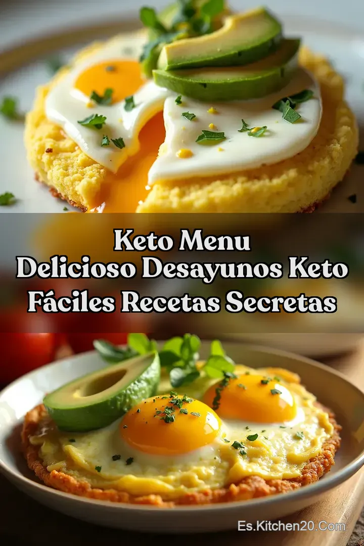Keto Menu Delicioso Desayunos Keto F&aacute;ciles Recetas Secretas