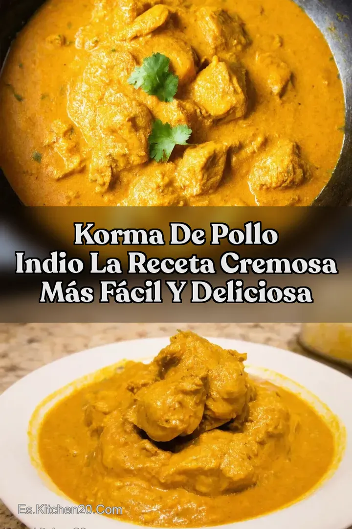 Korma de Pollo Indio La Receta Cremosa M&aacute;s F&aacute;cil y Deliciosa