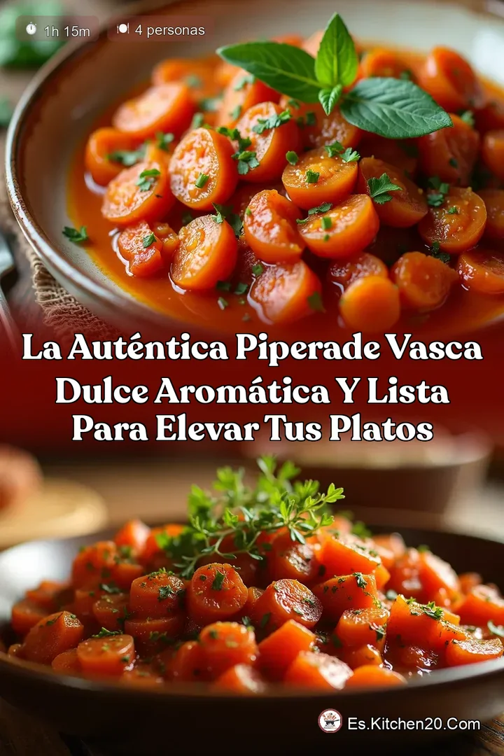 La Aut&eacute;ntica Piperade Vasca Dulce Arom&aacute;tica y Lista para Elevar tus Platos