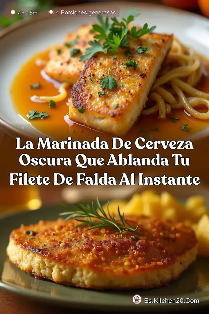 La Marinada de Cerveza Oscura que Ablanda tu Filete de Falda al Instante