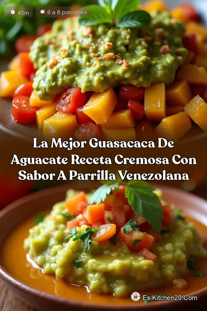La Mejor Guasacaca de Aguacate Receta Cremosa con Sabor a Parrilla Venezolana