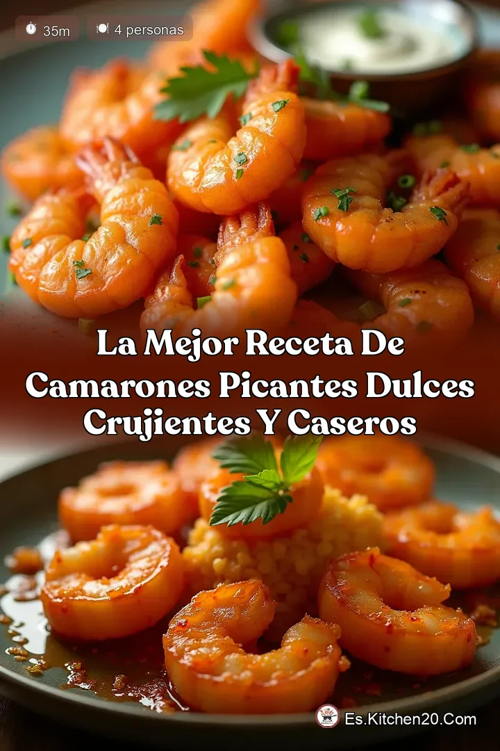 La Mejor Receta de Camarones Picantes Dulces Crujientes y Caseros