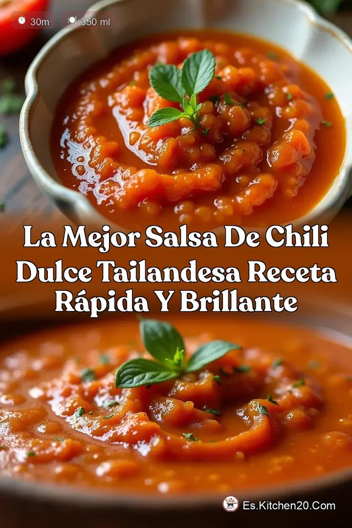 La Mejor Salsa de Chili Dulce Tailandesa Receta R&aacute;pida y Brillante
