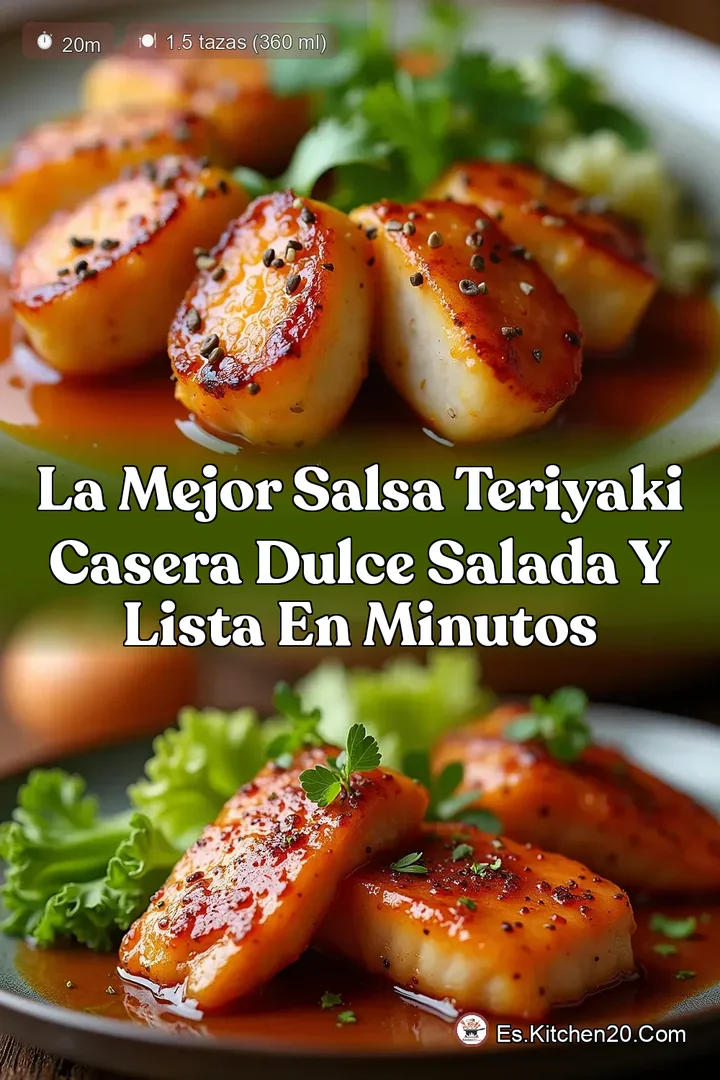 La Mejor Salsa Teriyaki Casera Dulce Salada y Lista en Minutos