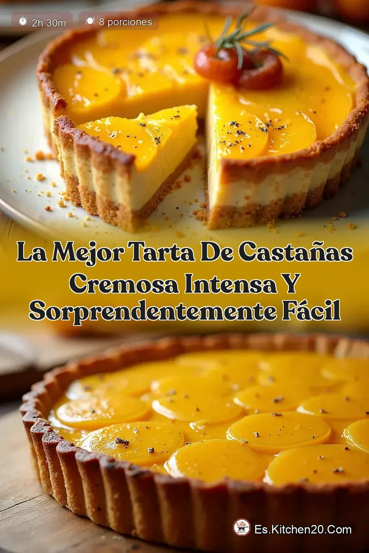 La Mejor Tarta de Casta&ntilde;as Cremosa Intensa y Sorprendentemente F&aacute;cil