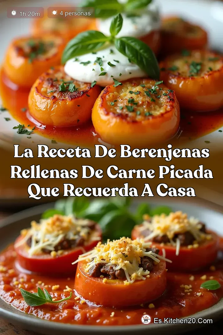 La Receta de Berenjenas Rellenas de Carne Picada Que Recuerda a Casa