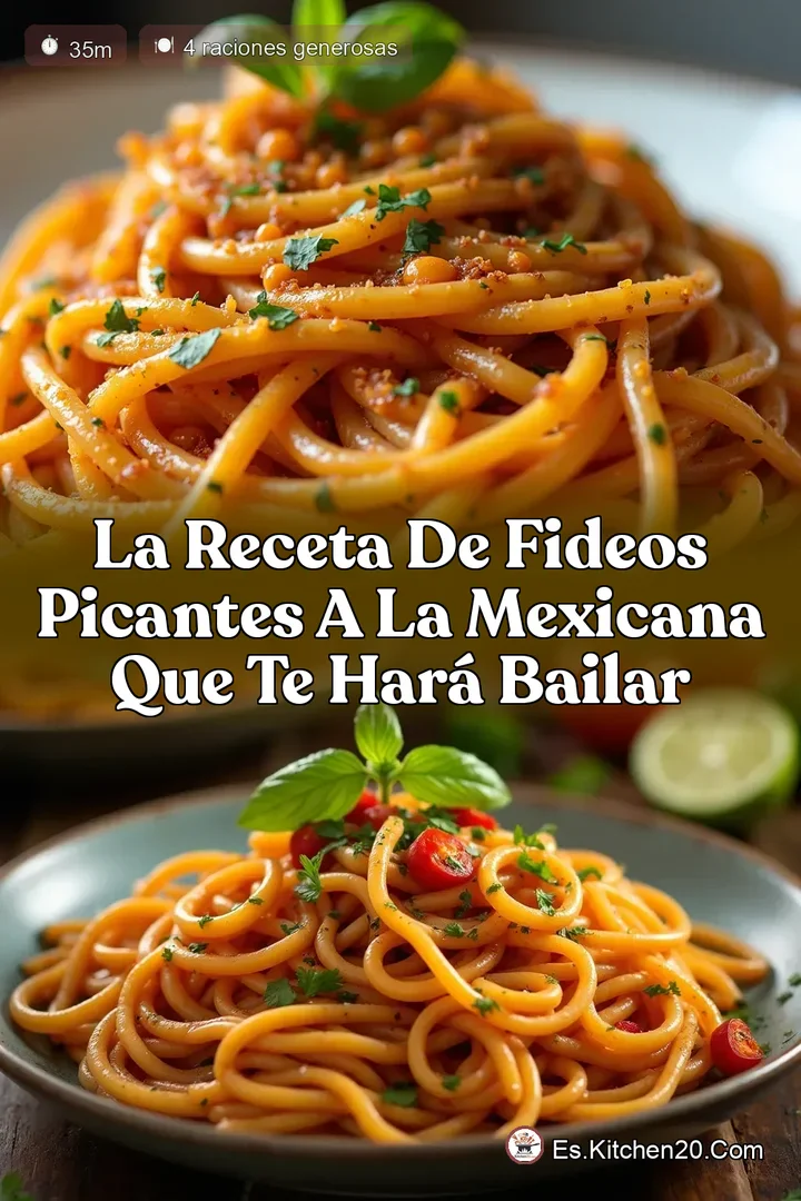 La Receta de Fideos Picantes a la Mexicana que te Har&aacute; Bailar