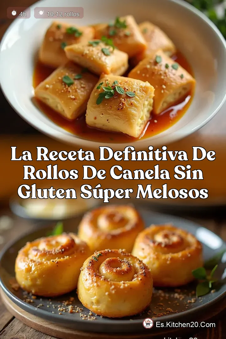 La Receta Definitiva de Rollos de Canela sin Gluten S&uacute;per Melosos