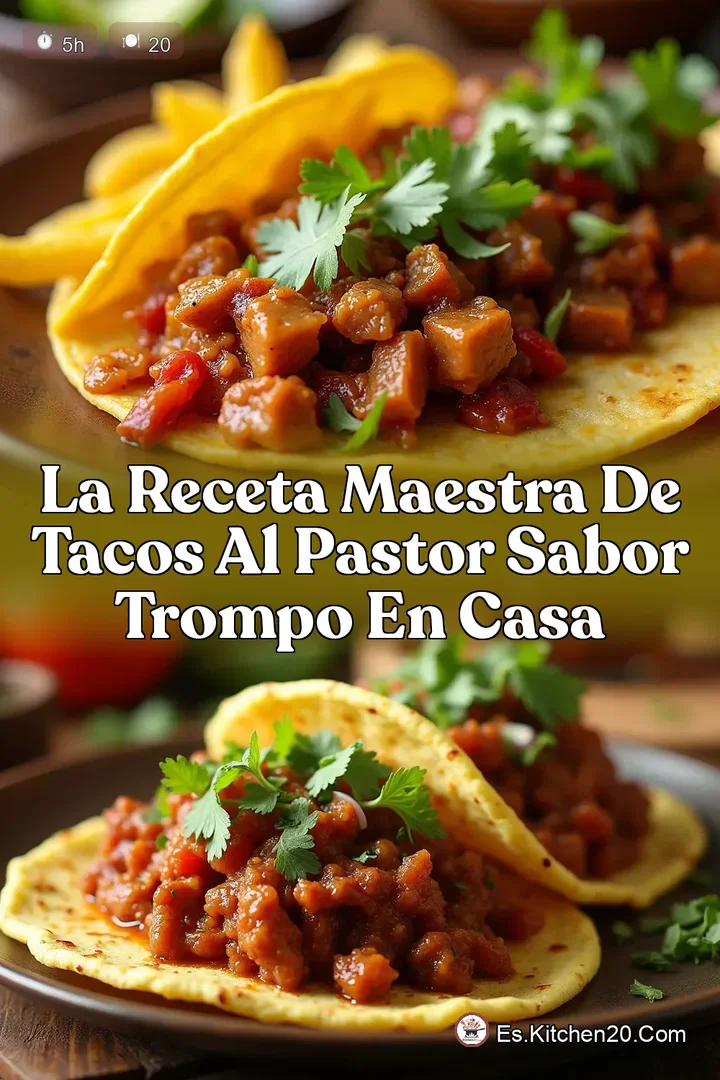 La Receta Maestra de Tacos Al Pastor Sabor Trompo en Casa