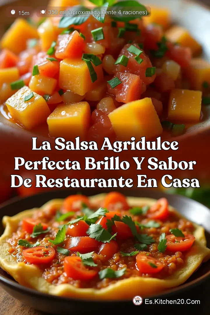 La Salsa Agridulce Perfecta Brillo y Sabor de Restaurante en Casa