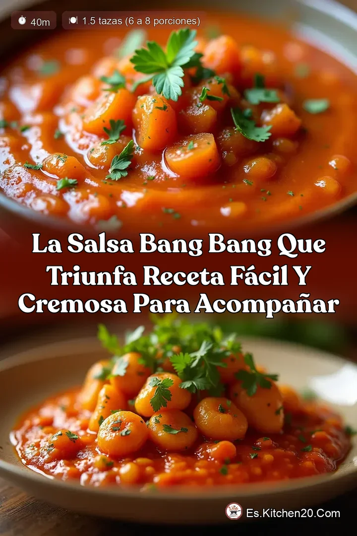 La Salsa Bang Bang que Triunfa Receta F&aacute;cil y Cremosa para Acompa&ntilde;ar