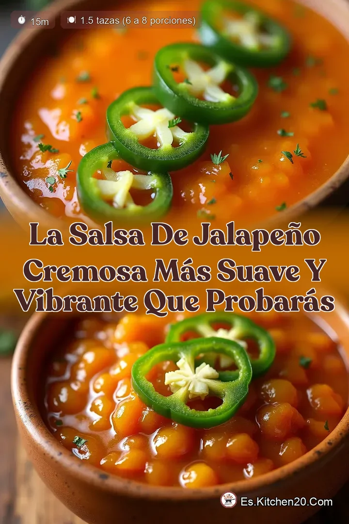 La Salsa de Jalape&ntilde;o Cremosa m&aacute;s Suave y Vibrante que Probar&aacute;s