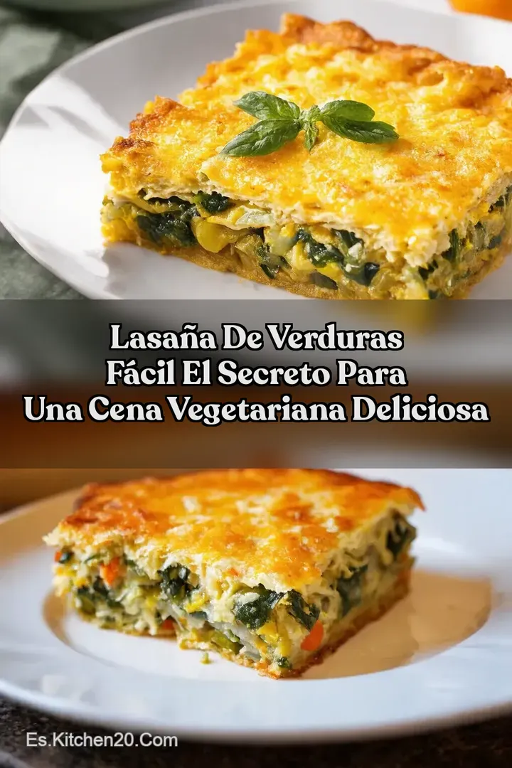 Lasa&ntilde;a de Verduras F&aacute;cil El Secreto para una Cena Vegetariana Deliciosa