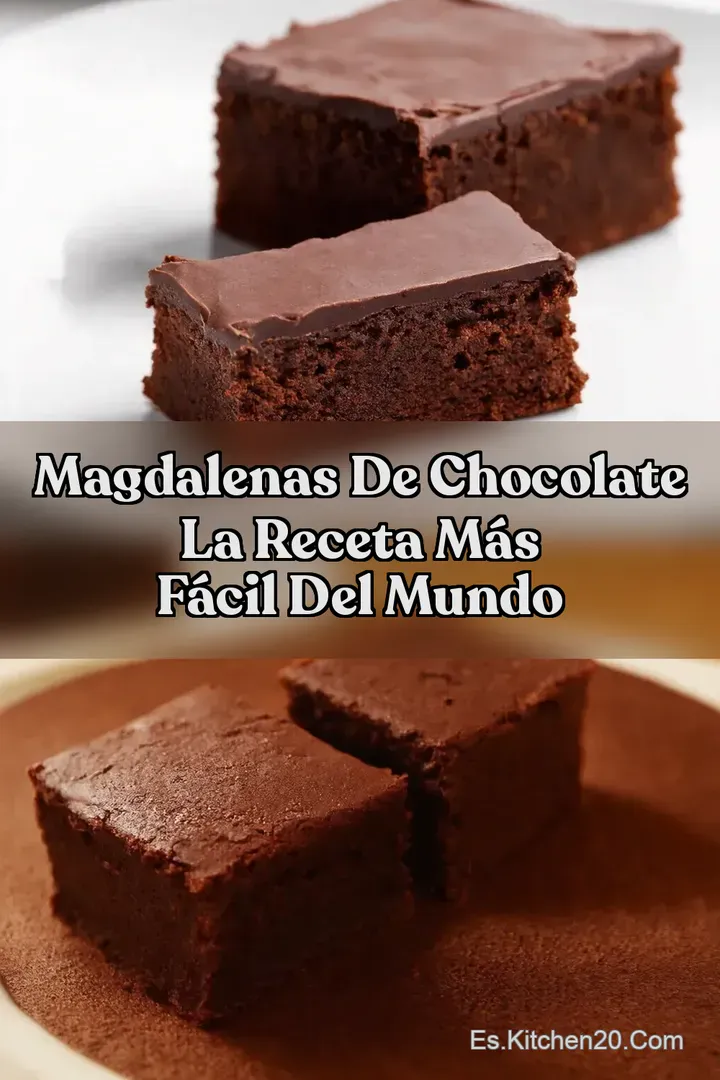 Magdalenas de Chocolate La Receta M&aacute;s F&aacute;cil Del Mundo